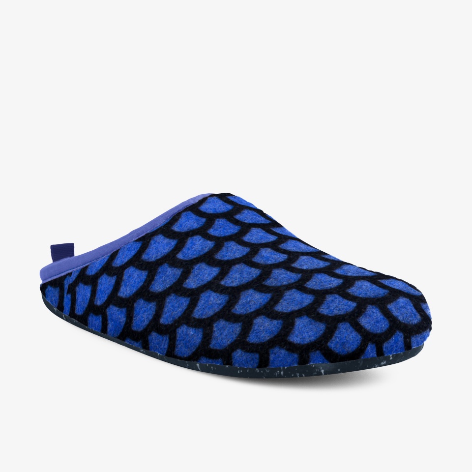 Pantuflas Camper Wabi Mujer - Negras/Azules | Camper Mexico + 0467LRIVE